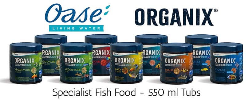 Oase Organix Fish Food Range | Fiskfoder Sortiment - 550 ml Burkar | Jars - Corydoras.Zone Aquatics<br>Copyright ©
