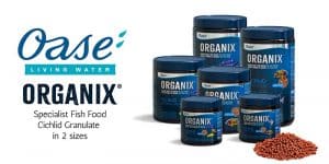 Oase Organix Cichlid Granulate M (Medium) Granulat, foder för Ciklider | Fish Food, 250 - 1000 ml / 100 - 550 gr, Corydoras.Zone