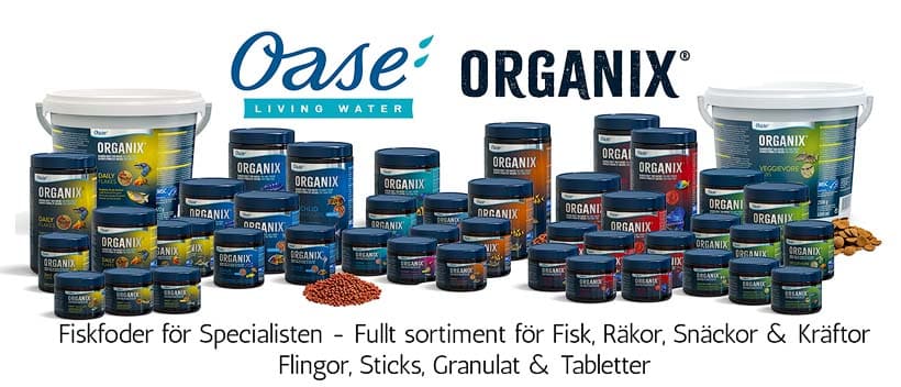 Oase Organix Fish food Range | Akvariefiskfoder Sortiment - Corydoras.Zone Aquatics<br>Copyright © All rights reserved