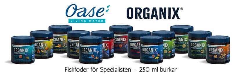 Oase Organix Fish Food Range | Fiskfoder Sortiment - 250 ml Burkar | Jars - Corydoras.Zone Aquatics<br>Copyright © All rights reserved